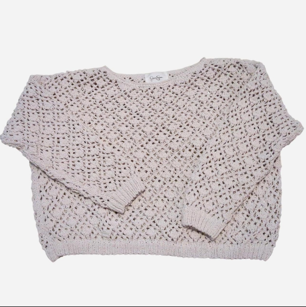 Cropped Lace Sweater